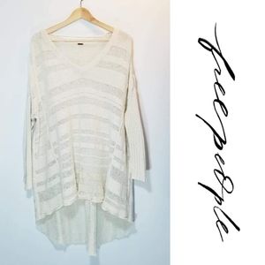 Free People light weight multi stripe knit tunic
